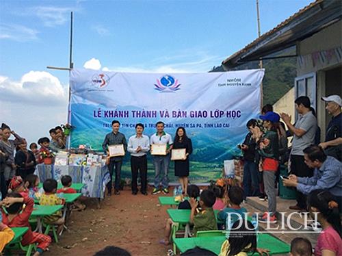 VEHA cùng Hiệp hội Khách sạn và nhóm Tình nguyện Xanh xây dựng trường mầm non tại thôn Sín Chải, xã Trung Chải, huyện Sa Pa, tỉnh Lào Cai. 